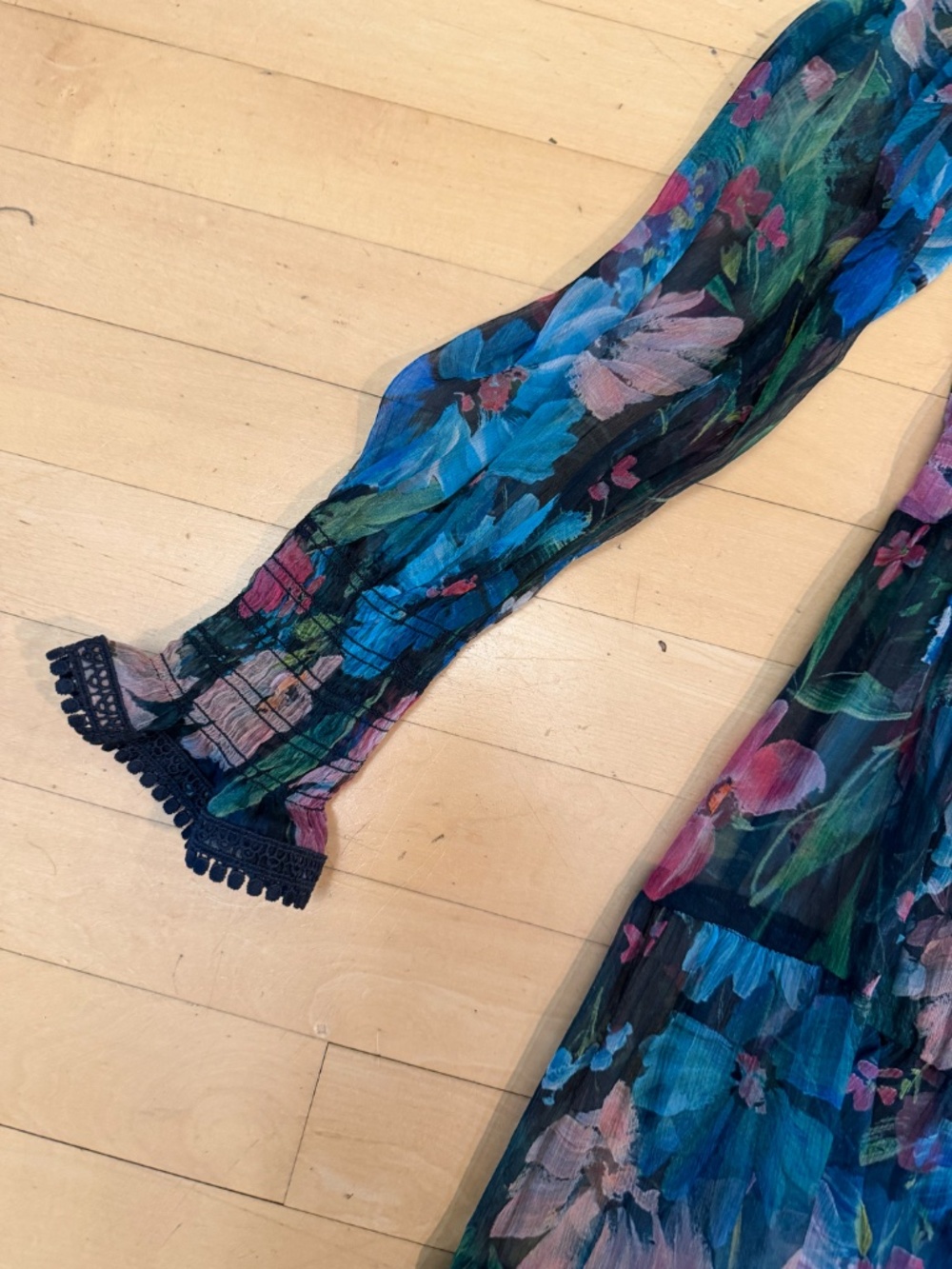 jade floral dress, S, CB2689 - Picture 6 of 6